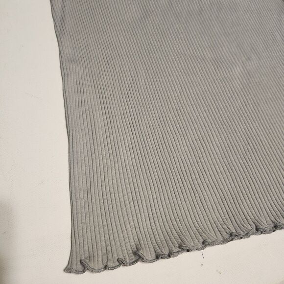 Anne Taylor Silk Cotton Cami soft lighweight Gray lace trimmed Tank top sz Small - Picture 8 of 10
